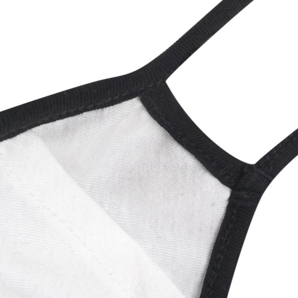 New! Filter Pocket! Mocha Cotton Lined Face Mask - Picture 5 of 7